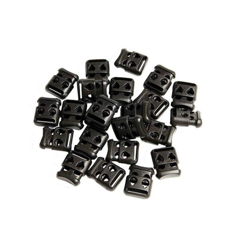 Wixine 20Pcs Shoe Lace Shoelace Buckle Rope Clamp Cord Lock Stopper Run Sports Clips - Image 1